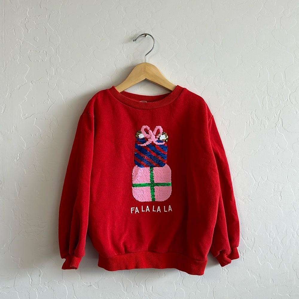 Girls sequin holiday sweater